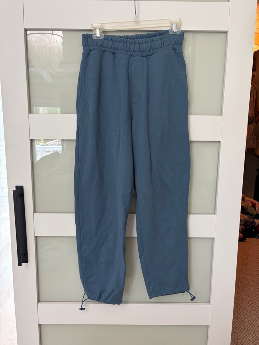 Zara Dusty Blue Wide-Leg Joggers